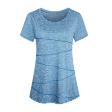 Cationic Breathable Fashion Solid Color Round Neck Short Sleeve T-Shirt